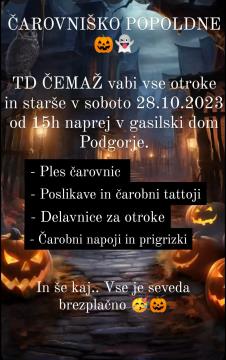 ČAROVNIŠKO POPOLDNE_ČEMAŽ